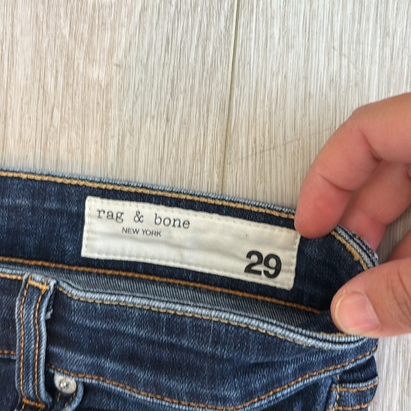 Rag & Bone Nina High-Rise Boot Jeans in Marine Blue size 29 - Picture 4 of 15